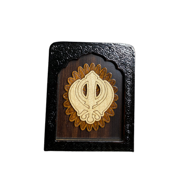 Temple Frame Car Dashboard Stand Khanda