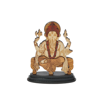 Wooden Spiritual Car Dashboard Stand Ganesh ji