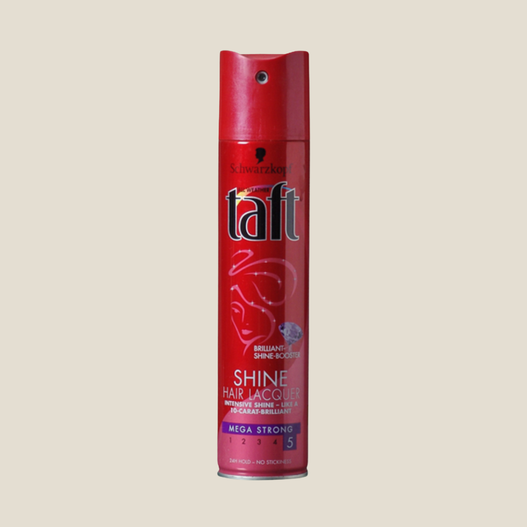 Schwarzkopf Taft Shine Hair Lacquer Mega Strong 5, Red (250ml)