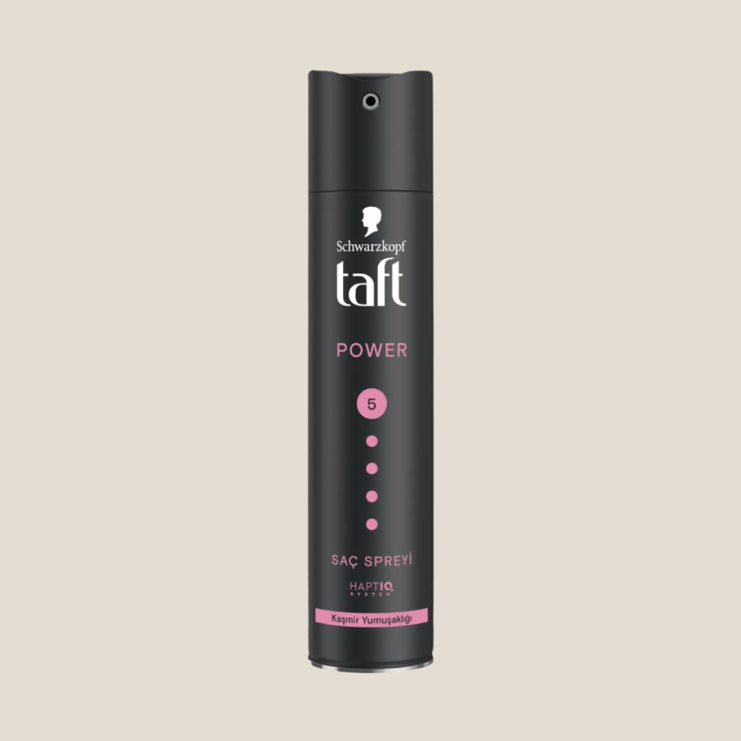 Schwarzkopf Taft Cashmere Touch Power Hair Spray, Mega Strong 5 Purple, 250ml