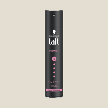 Schwarzkopf Taft Cashmere Touch Power Hair Spray, Mega Strong 5 Purple, 250ml