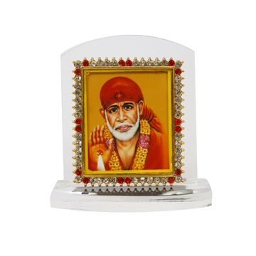 Heavy Acrylic Car Dashboard Idol Sai Baba