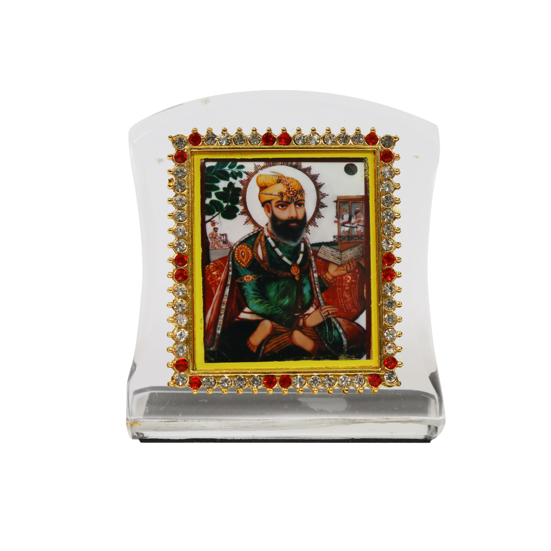 Curve Car Dashboard Idol Guru Teghbahadur Ji