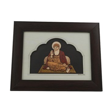 Handicraft Wooden Photo Frame Guru Nanak Dev Ji