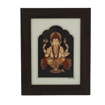 Handicraft Wooden Photo Frame Ganesh Ji
