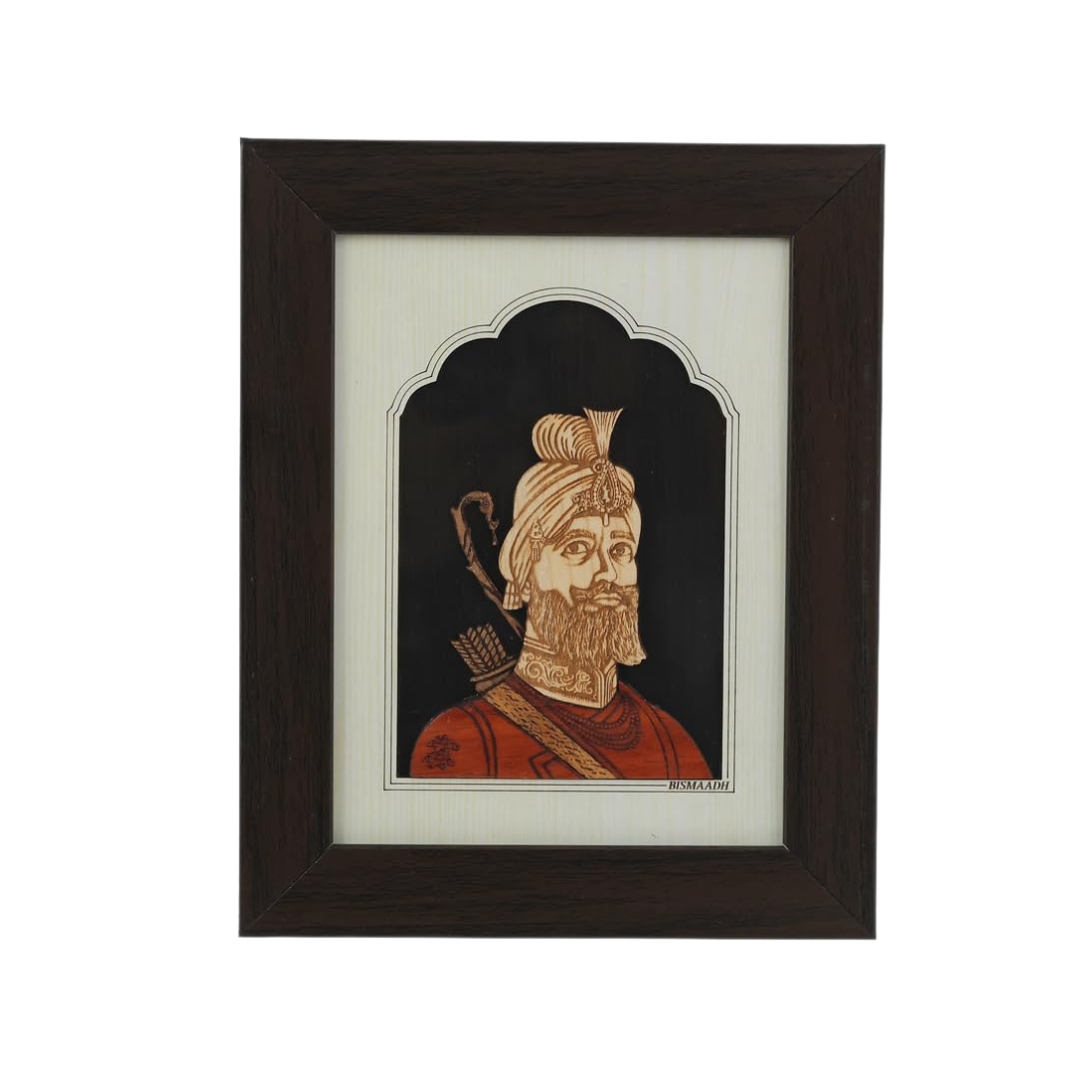 Handicraft Wooden Photo Frame Guru Gobind Singh Ji