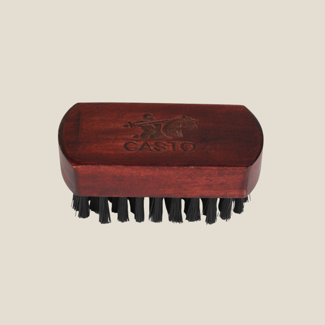 CASTO Beard Brush With Nylon Bristles (Medium Size)