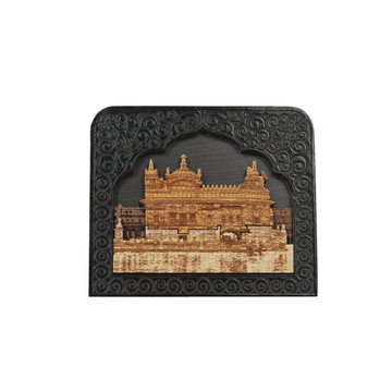Temple Frame Car Dashboard Stand Golden Temple