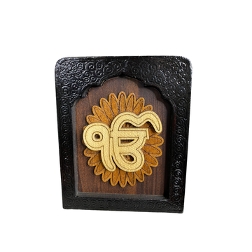 Temple Frame Car Dashboard Stand Ek Onkar