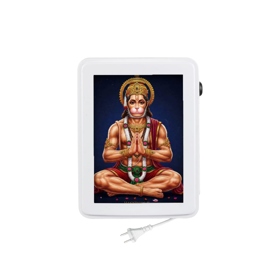 BISMAADH Classic Wired 10 in 1 Mantra Box with 4-Inch LED Display Specially Curated Famous Hanuman Chalisa Mantra