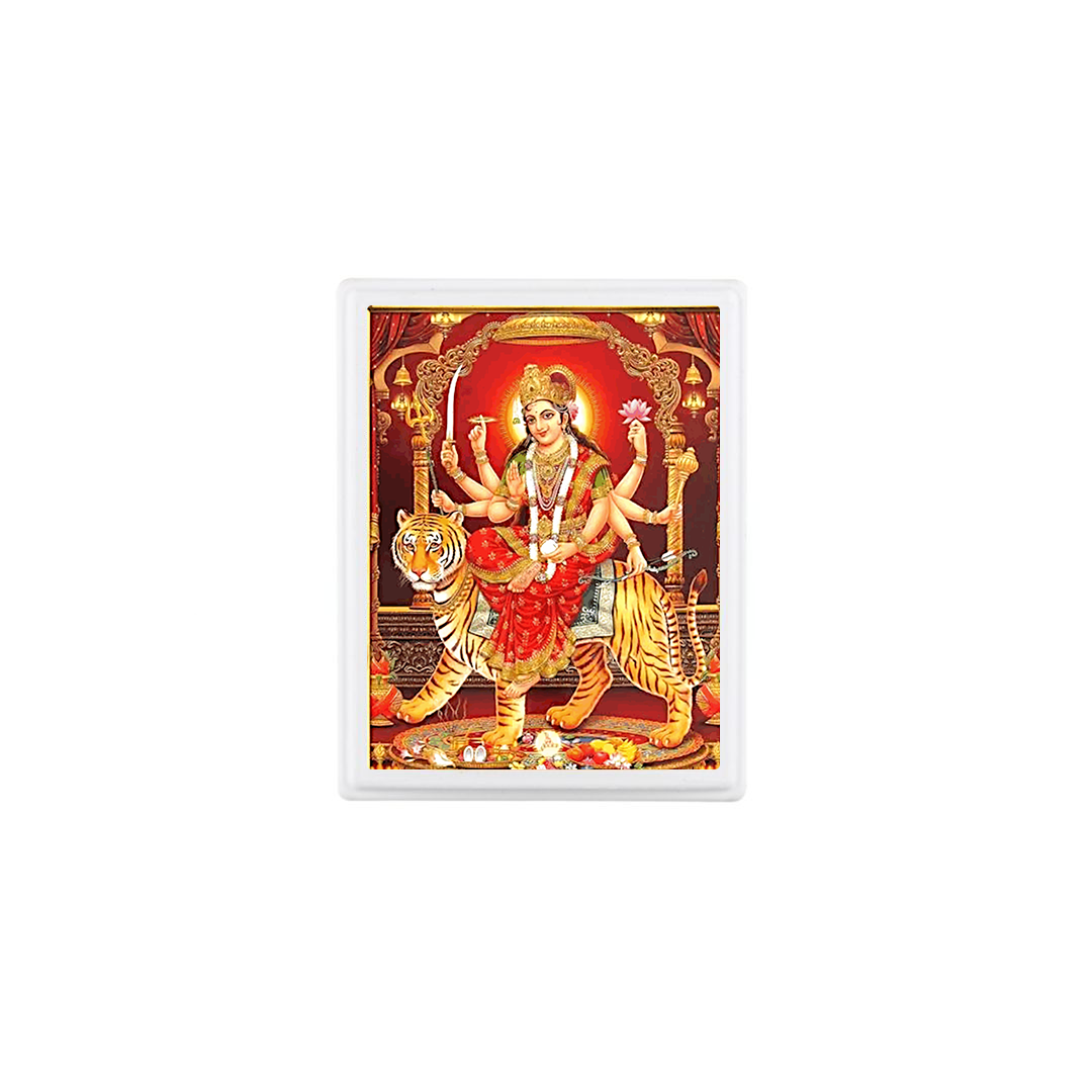 BISMAADH Decorative Night LED Lamp for Home & Pooja Room Sherawali Mata