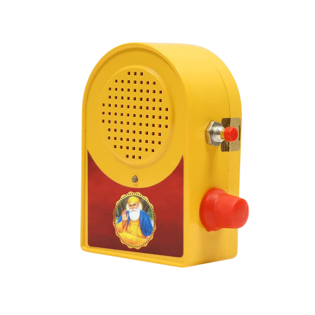 Bismaadh Electric Yellow Mantra Chanting Bell – Just Plug & Play WaheGuru Ji