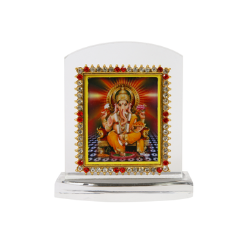 Heavy Acrylic Car Dashboard Idol Ganpati Ji