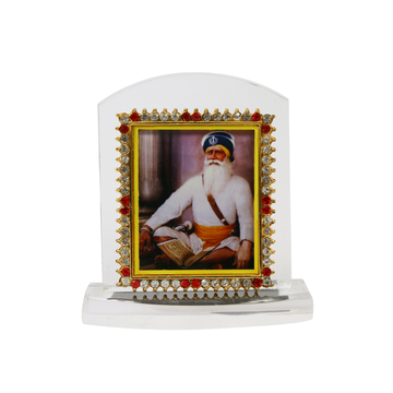 Heavy Acrylic Car Dashboard Idol Baba Deep Singh Ji
