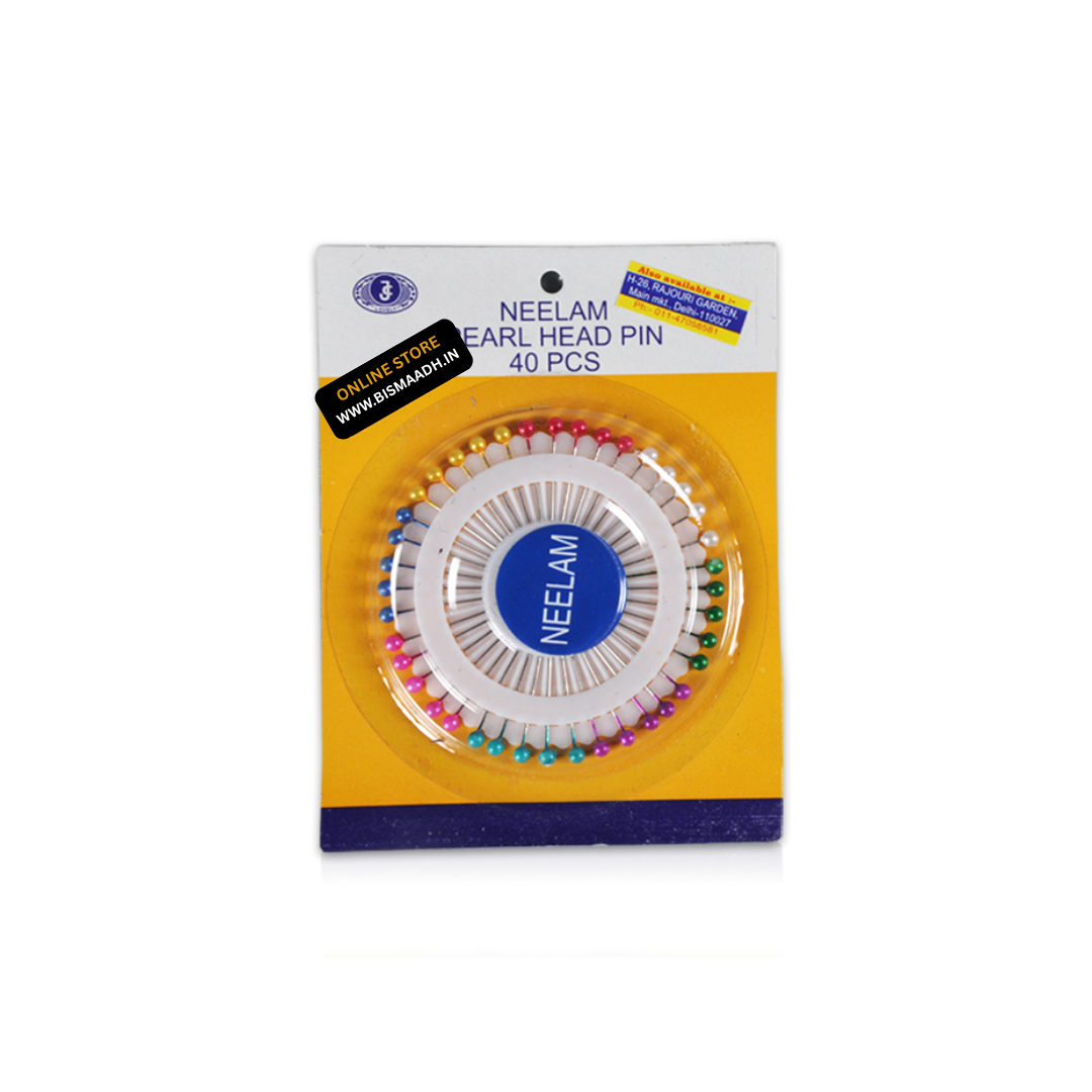 Turban Pins with Pearl Head Moti (Multi-Colour)