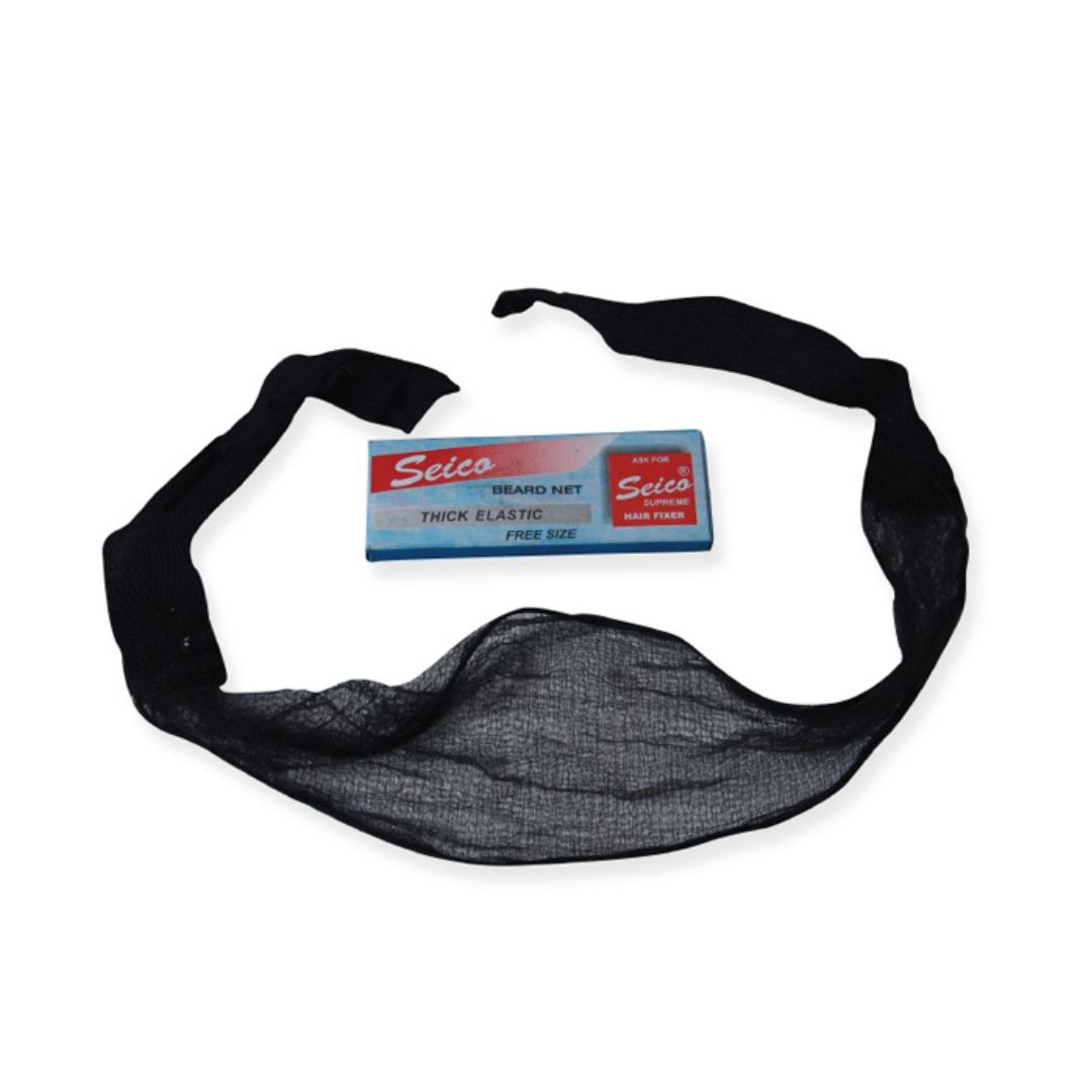Seico Beard Net ( Blue Box Thick Elastic Pack of 10 )
