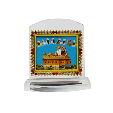 Heavy Acrylic Car Dashboard Idol Das Guru Golden Temple