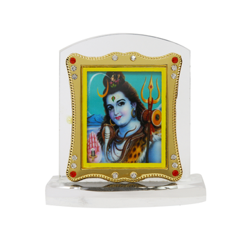 Heavy Acrylic Car Dashboard Idol Shiv Ji