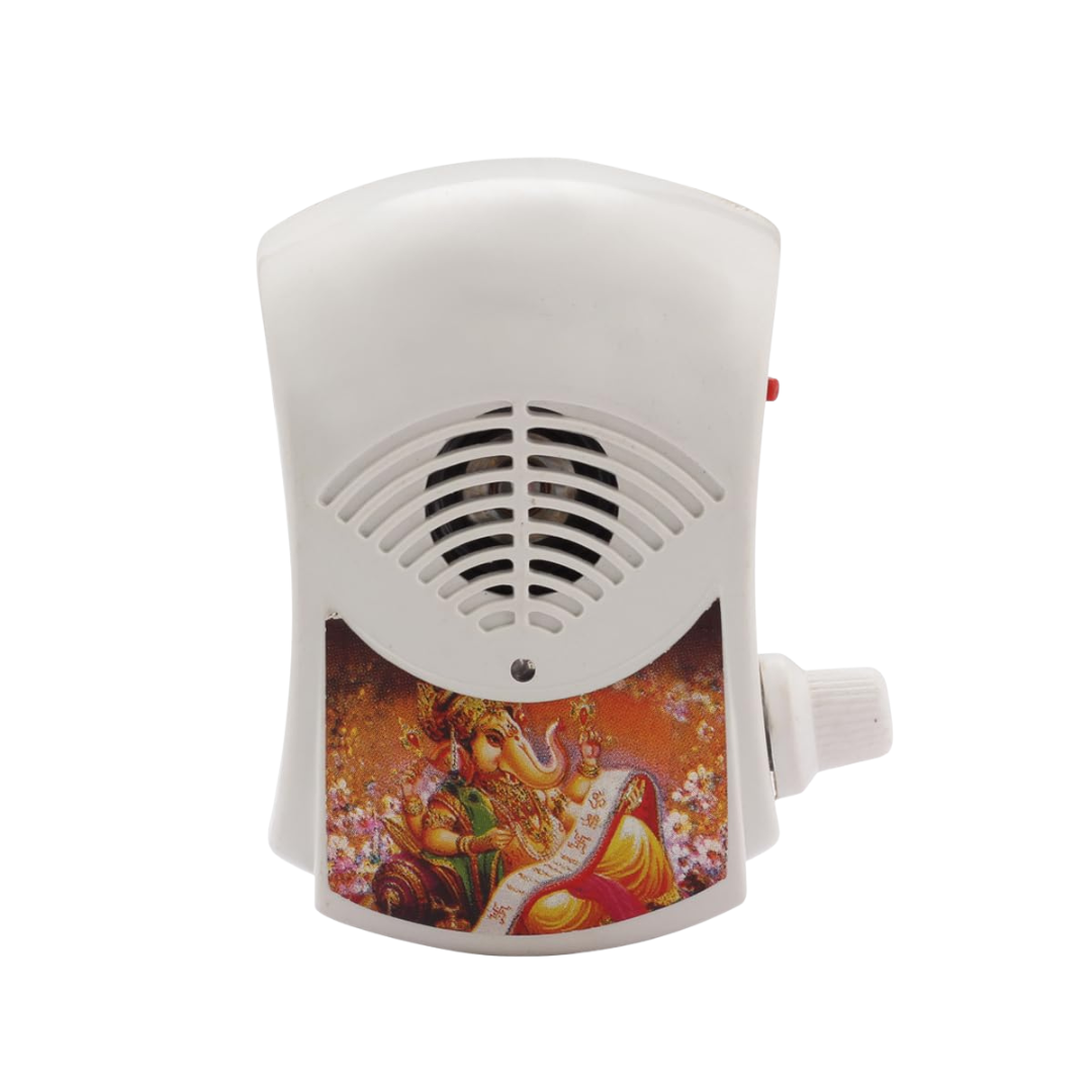 Bismaadh Electric Mini Mantra Chanting Box - Just Plug & Play  OM BELL 35 IN 1