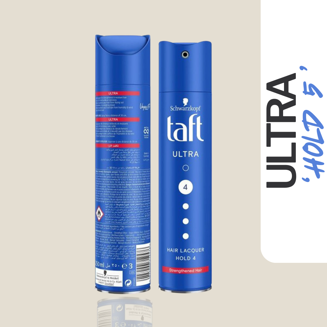 Schwarzkopf Taft Ultra Hair Lacquer Ultra Strong NO 4 Blue (250ml)