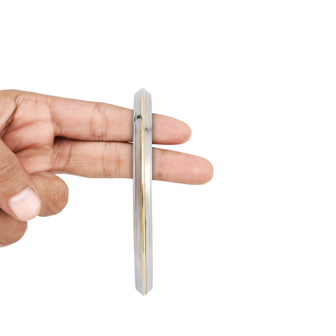 7 MM Brass Line Stainless Steel Kada