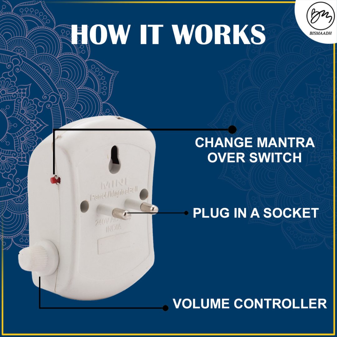 Bismaadh Electric Mini Mantra Chanting Box– Just Plug & Play Sai Baba Ji