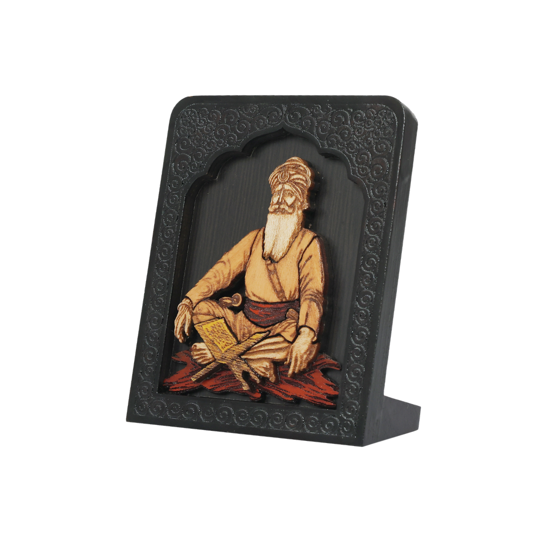 Temple Frame Car Dashboard Stand Baba Deep Singh Ji