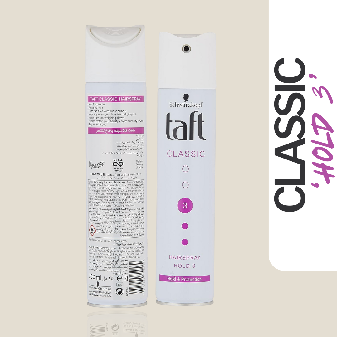 Schwarzkopf Extra Strong 3 Taft Classic Hair Spray, 250 ml