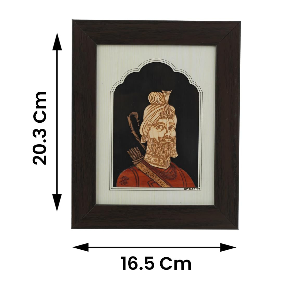 Handicraft Wooden Photo Frame Guru Gobind Singh Ji