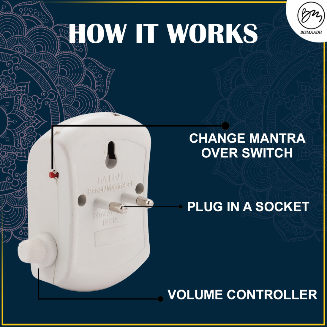 Bismaadh Electric Mini Mantra Chanting Box– Just Plug & Play Hanuman   10 in 1