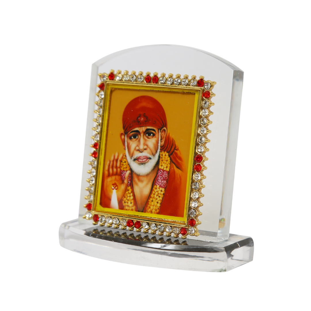 Heavy Acrylic Car Dashboard Idol Sai Baba