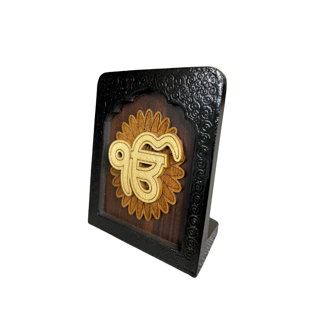 Temple Frame Car Dashboard Stand Ek Onkar