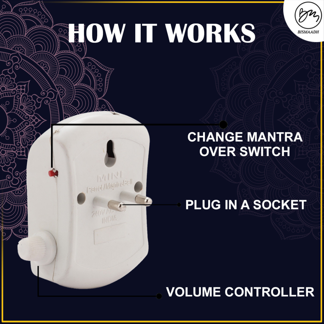 Bismaadh Electric Mini Mantra Chanting Box– Just Plug & Play Khatu Shyam Ji