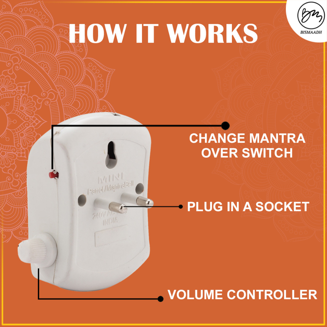 Bismaadh Electric Mini Mantra Chanting Box– Just Plug & Play Jain