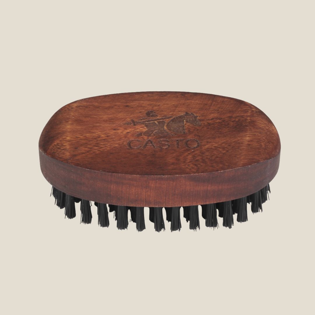 CASTO Beard Brush With Nylon Bristles Taper