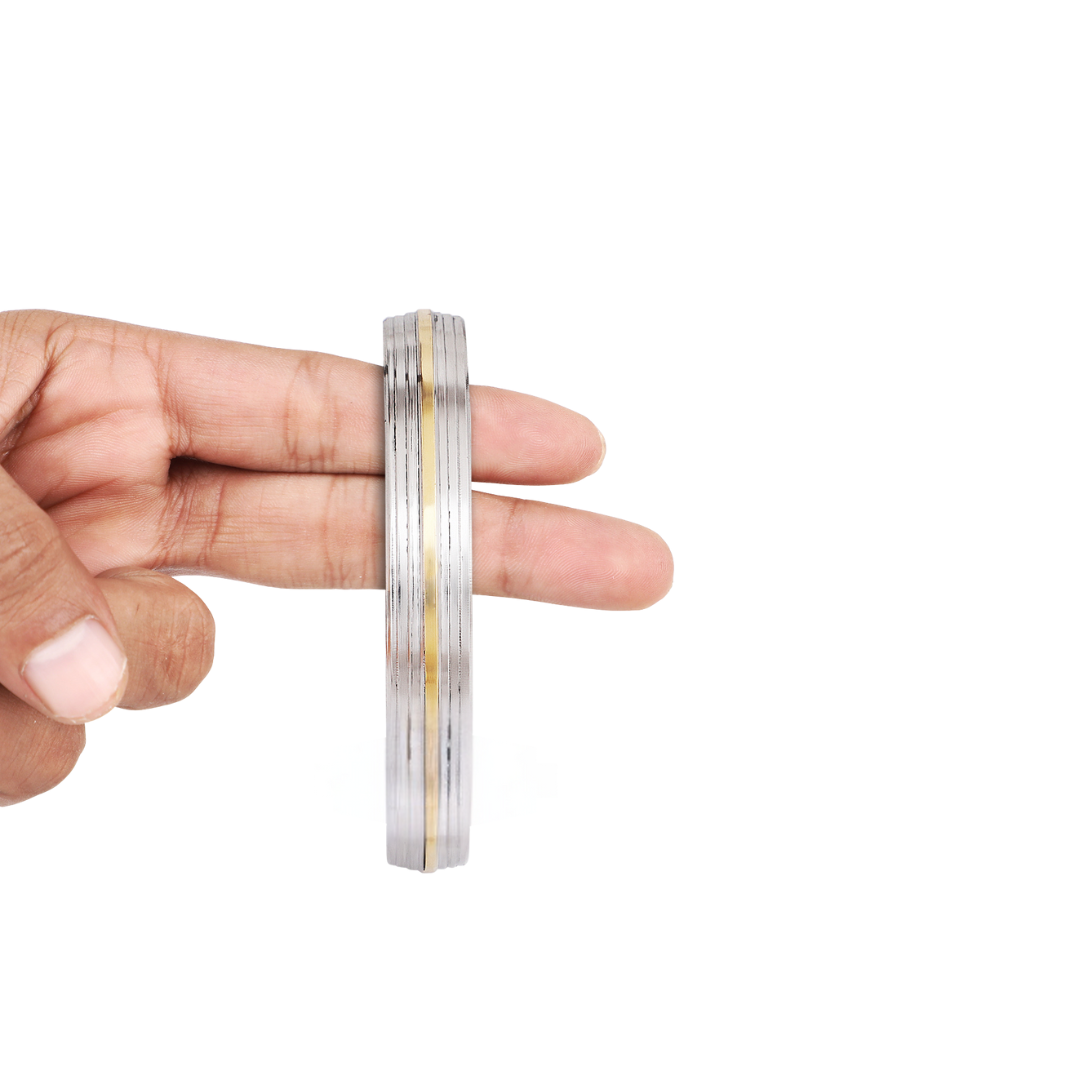 12 MM Brass Line Stainless Steel Kada