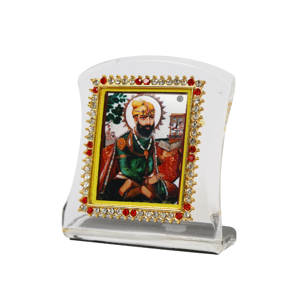 Curve Car Dashboard Idol Guru Teghbahadur Ji