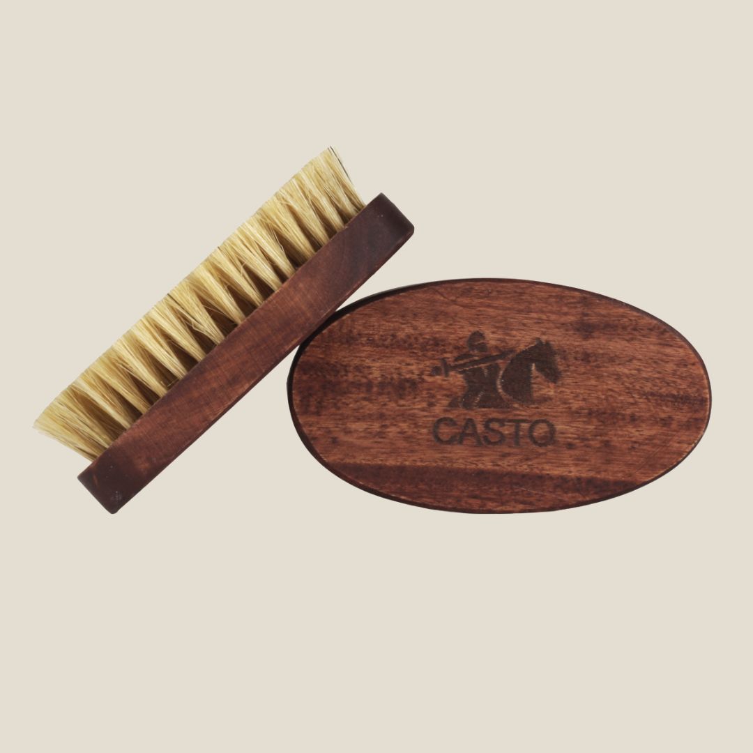 CASTO Beard Brush With 100% Natural Boar Bristles 70
