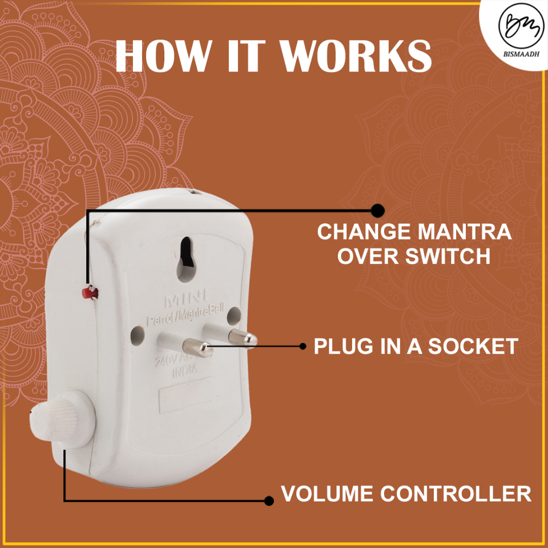 Bismaadh Electric Mini Mantra Chanting Box– Just Plug & Play WaheGuru Ji