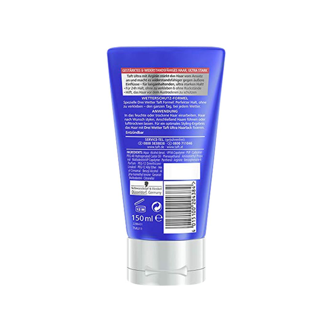 Schwarzkopf Taft Ultra Wet Gel - Ultra Strong 4, 150 ml