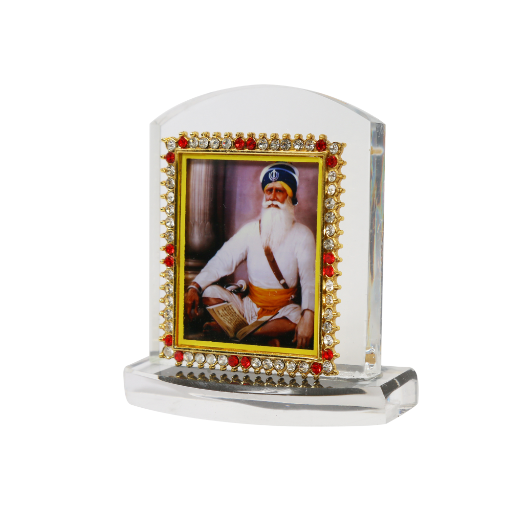 Heavy Acrylic Car Dashboard Idol Baba Deep Singh Ji