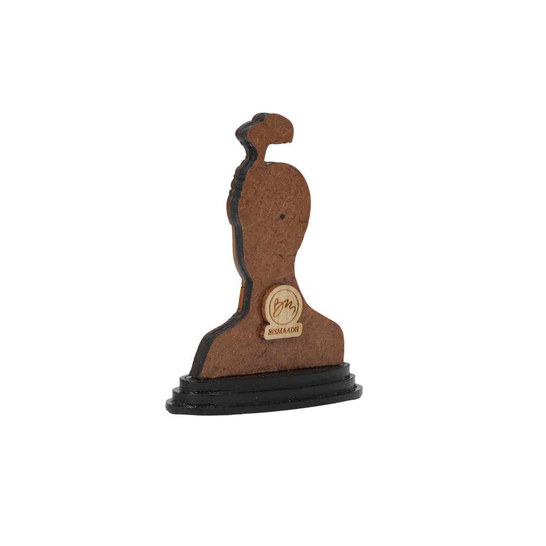 Wooden Spiritual Car Dashboard Stand Guru Harkrishan Singh Ji