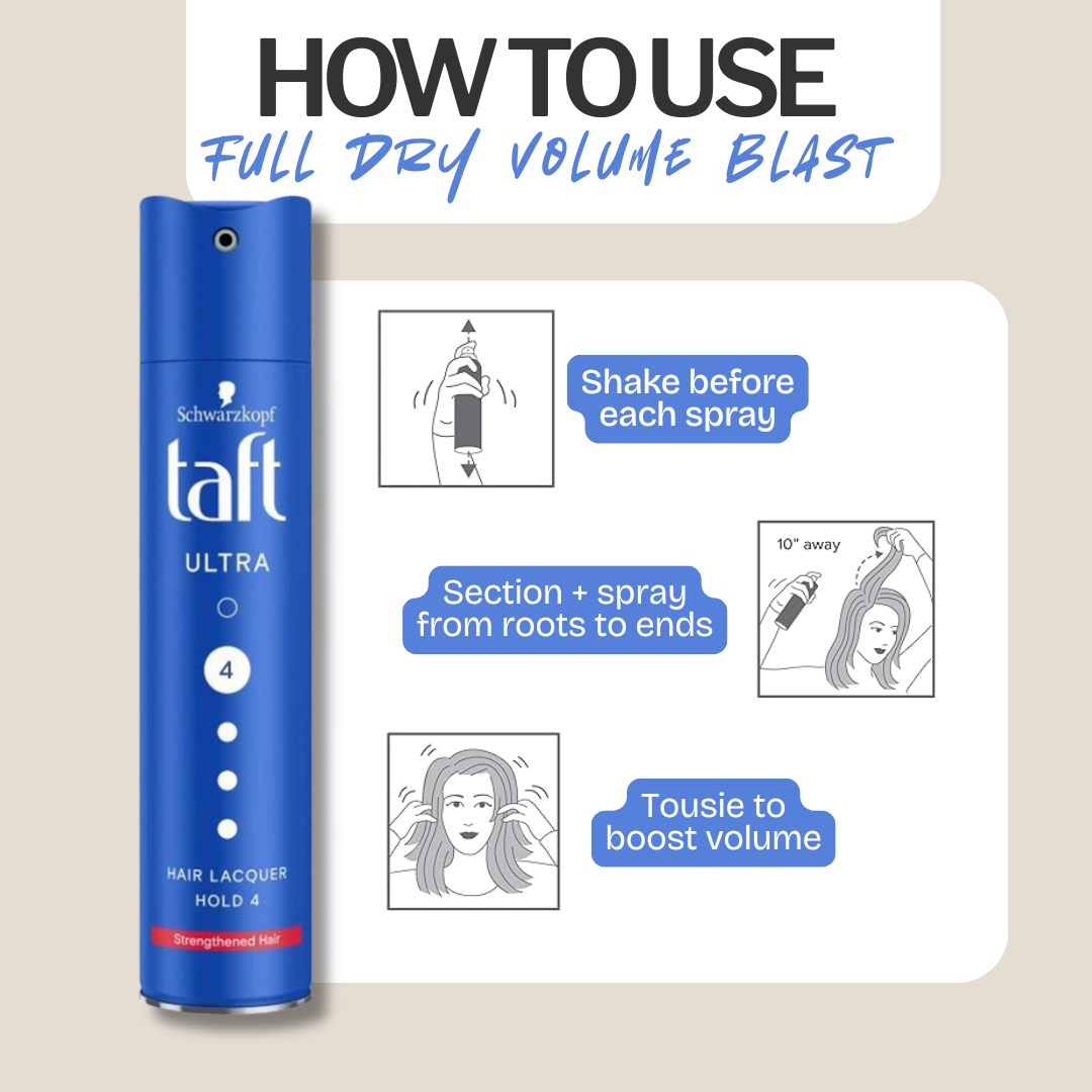 Schwarzkopf Taft Ultra Hair Lacquer Ultra Strong NO 4 Blue (250ml)