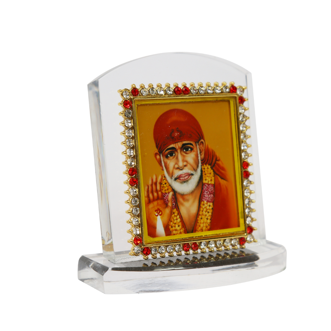Heavy Acrylic Car Dashboard Idol Sai Baba