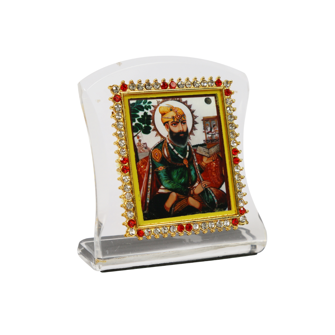 Curve Car Dashboard Idol Guru Teghbahadur Ji