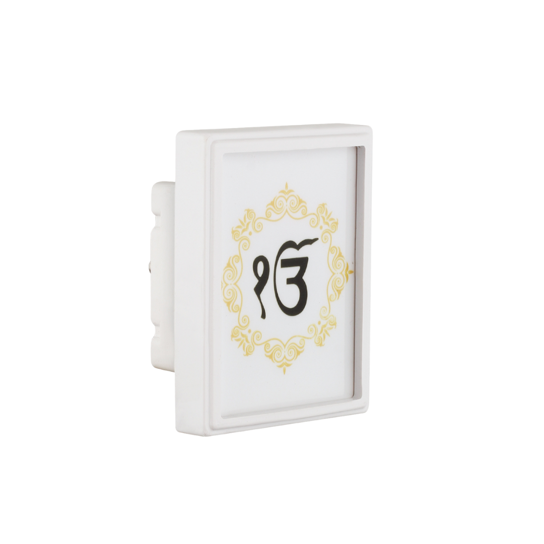 BISMAADH Decorative Night LED Lamp for Home & Pooja Room Ek Onkar