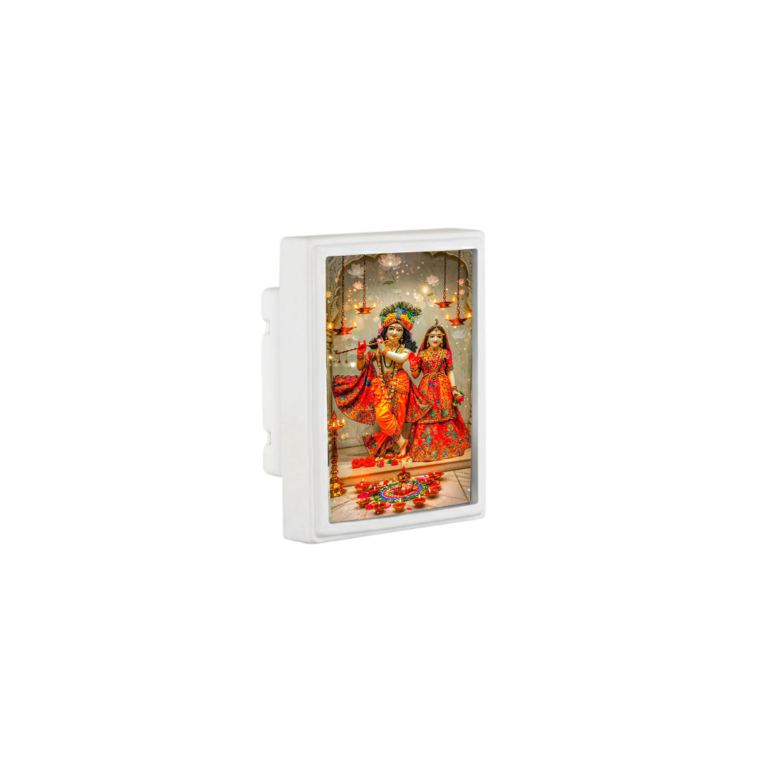 BISMAADH Decorative Night LED Lamp for Home & Pooja Room Radha Krishna