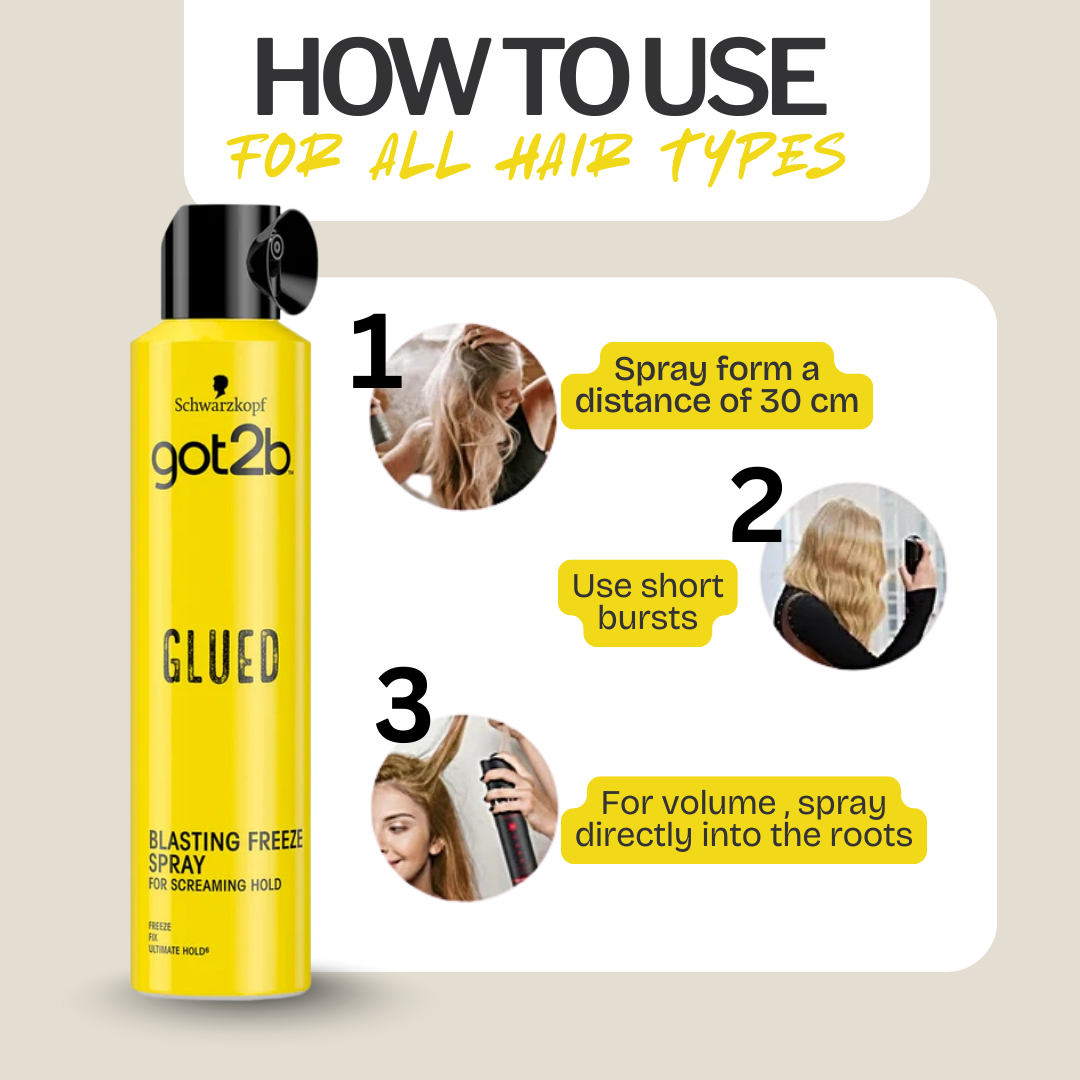Schwarzkopf got2b Glued Blasting Freeze Spray 300ml