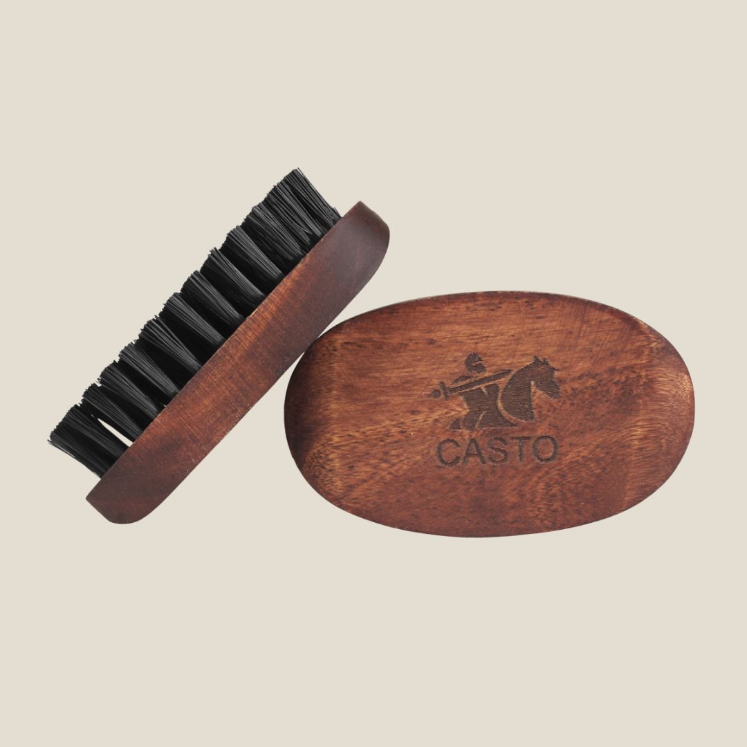 CASTO Beard Brush With Nylon Bristles Taper