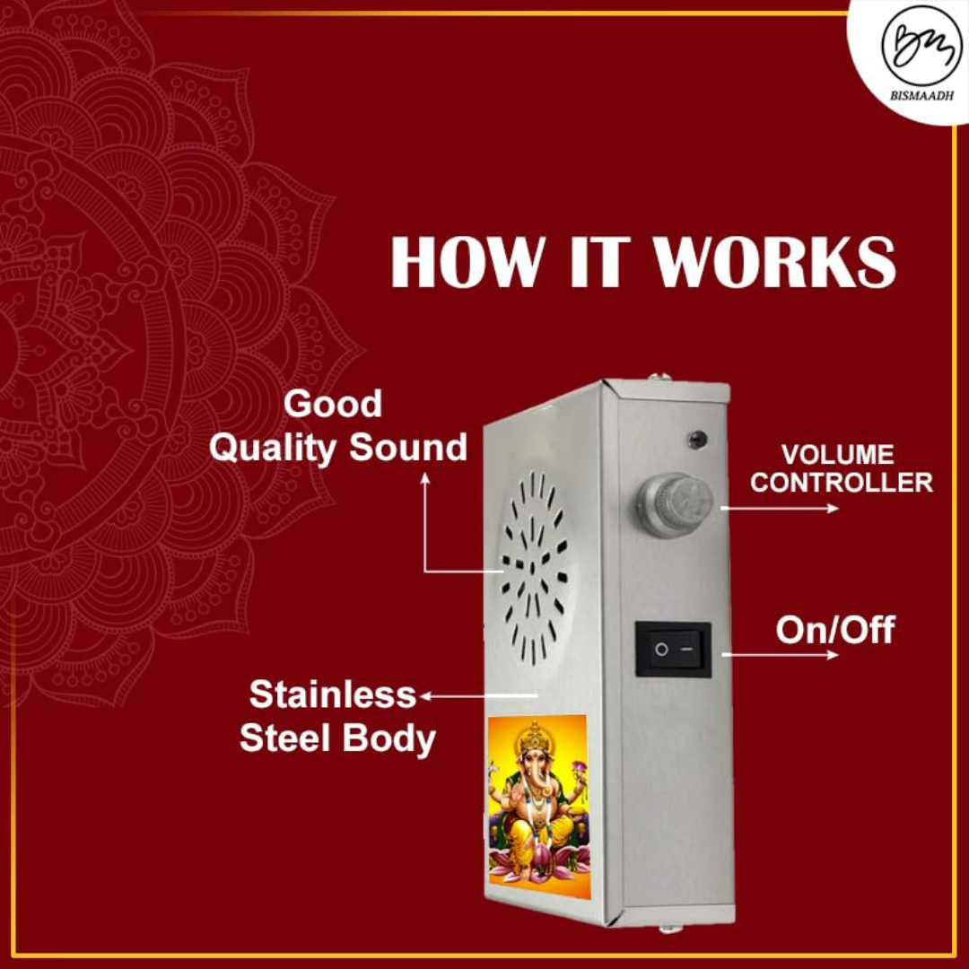 Bismaadh Divine OM Mantra Bell – Metal Body Edition